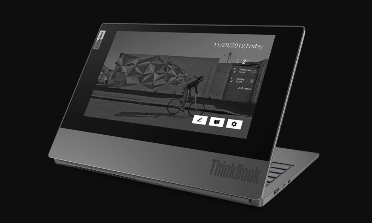 The new artifact features a secondary e-ink display and a resolution of 2560 x 1600
