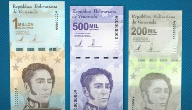  Desde este 8 de marzo estarán circulando las piezas de 200.000, 500.000 y 1.000.000 de bolívares en todo el país