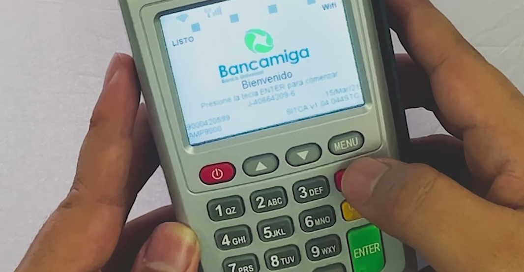 Bancamiga promotes free operations to update points of sale