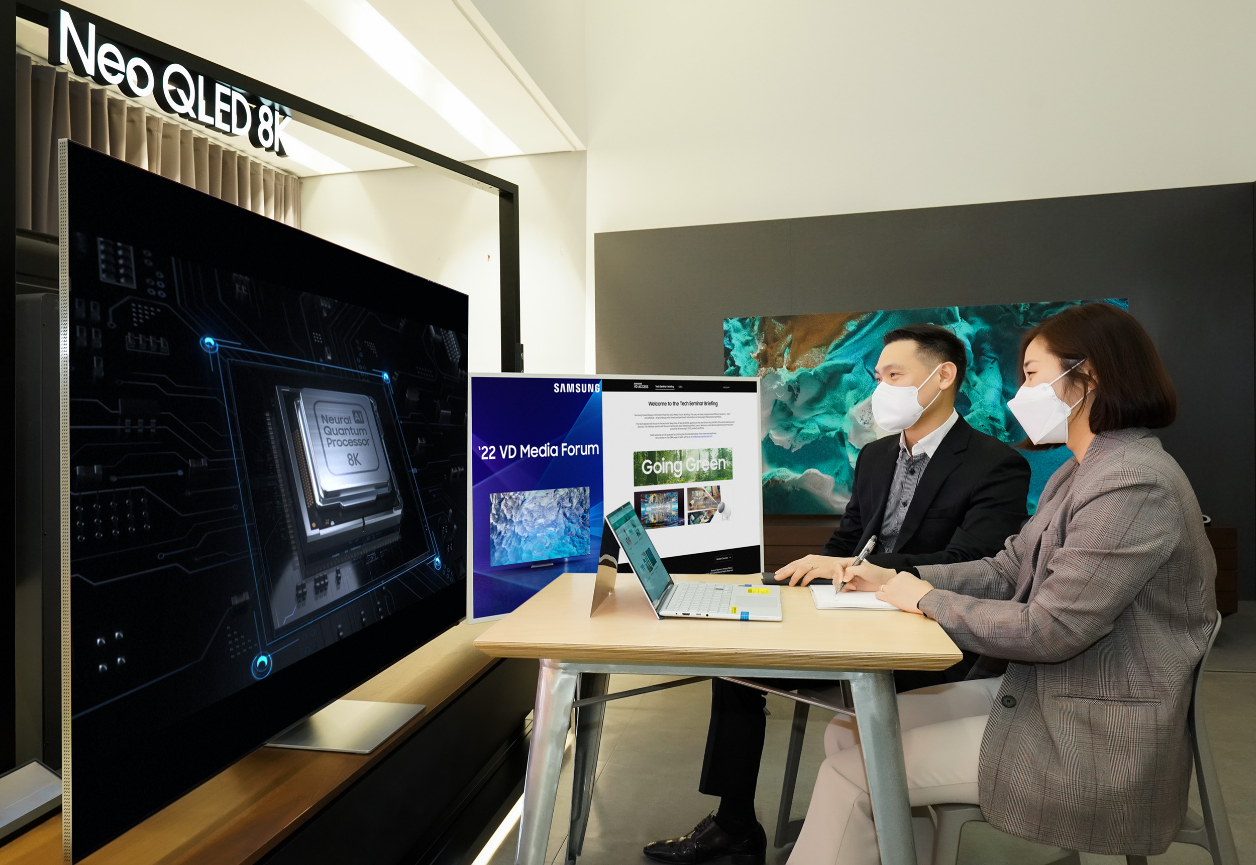 La fabricante Samsung Electronics detalló las últimas innovaciones en Neo QLED 8K que estará presentando en el seminario virtual global Media Forum 2022
