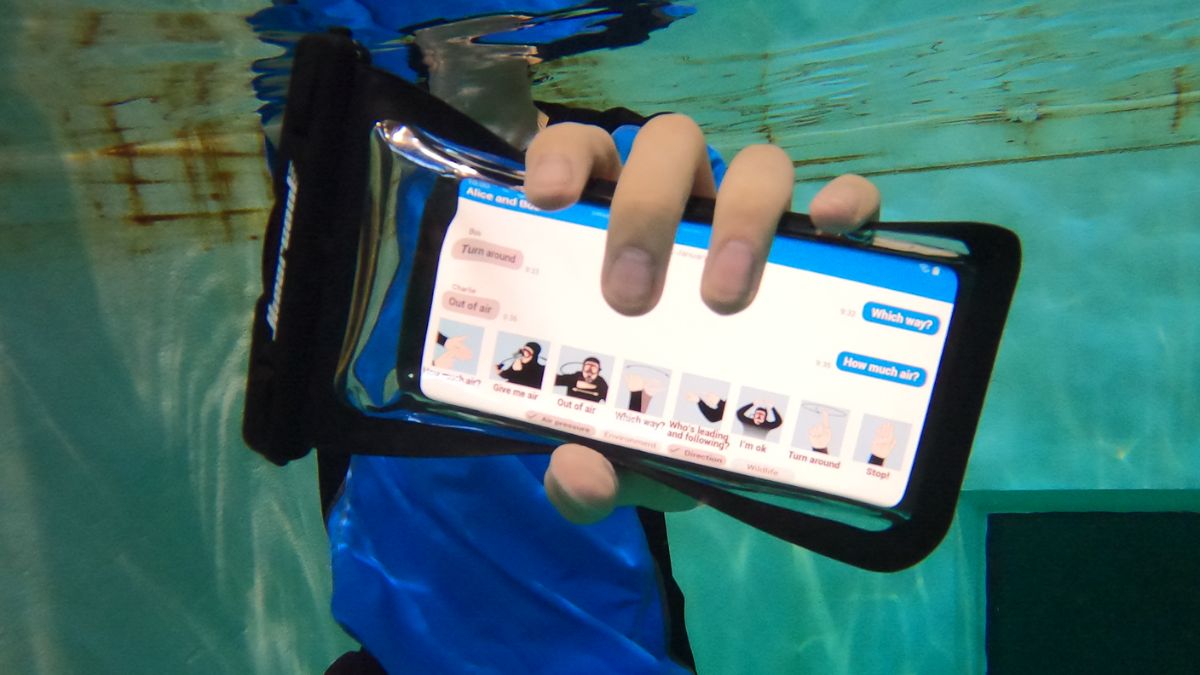 Nueva aplicación permite la comunicación subacuática