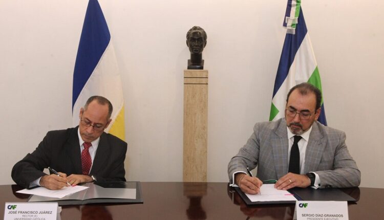 UCAB firma acuerdo con la CAF para promover investigación socioeconómica