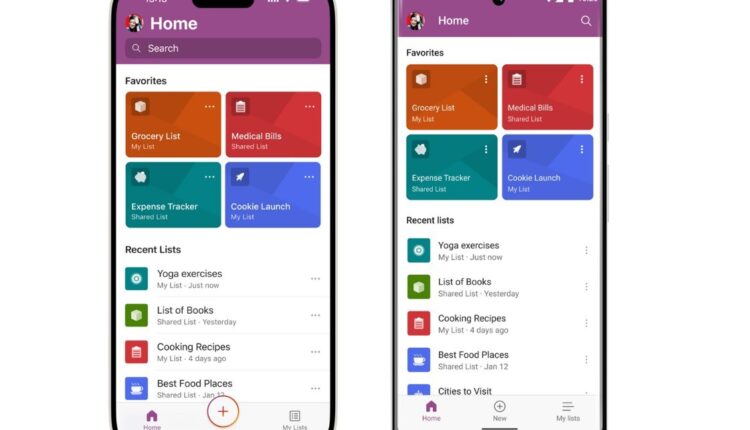La tecnológica Microsoft anunció que ya está disponible la aplicación Lists para descargar en dispositivos iOS y Android