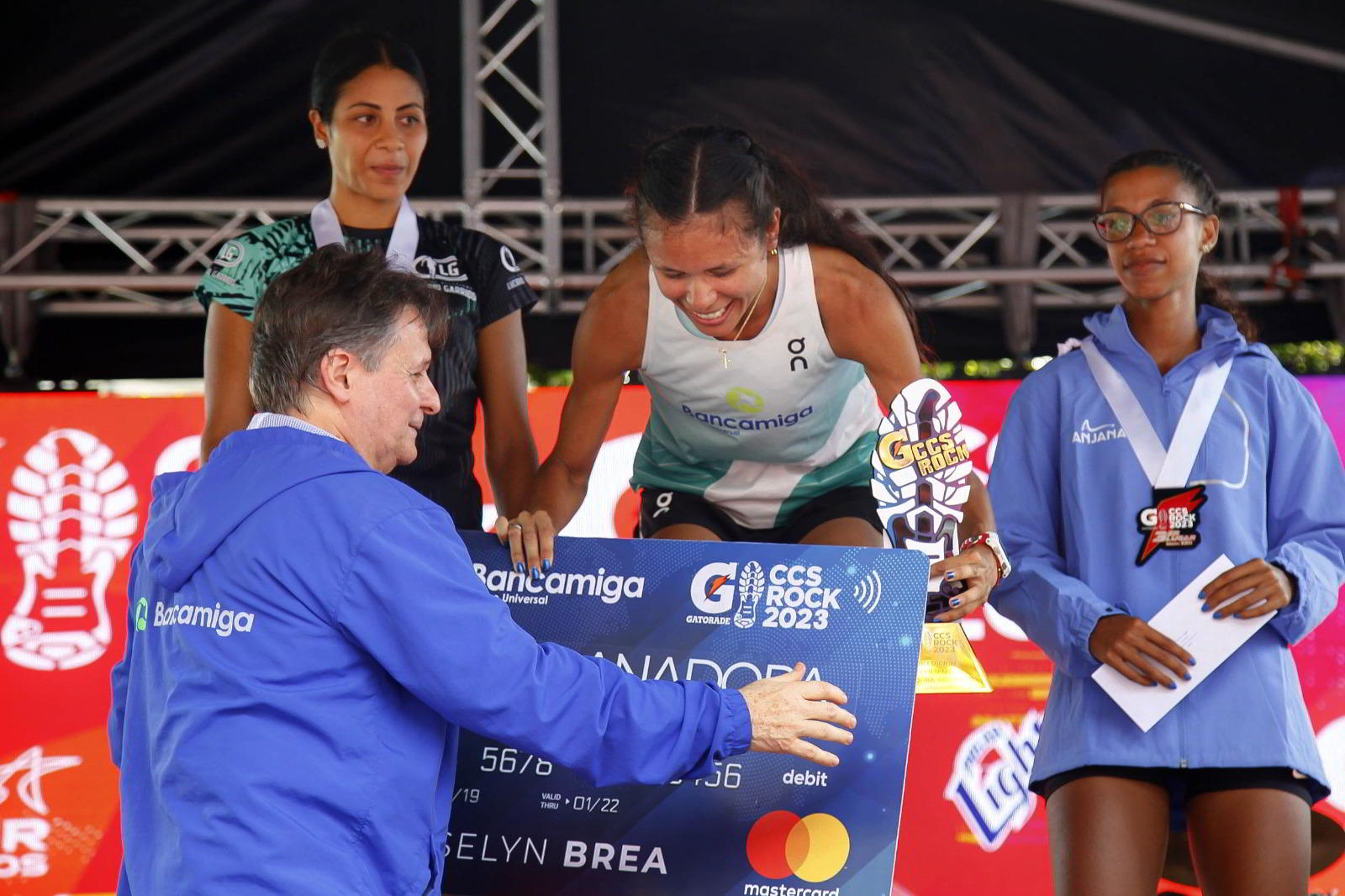 Atleta Bancamiga Joselyn Brea: en lo más alto del podio de Caracas Rock