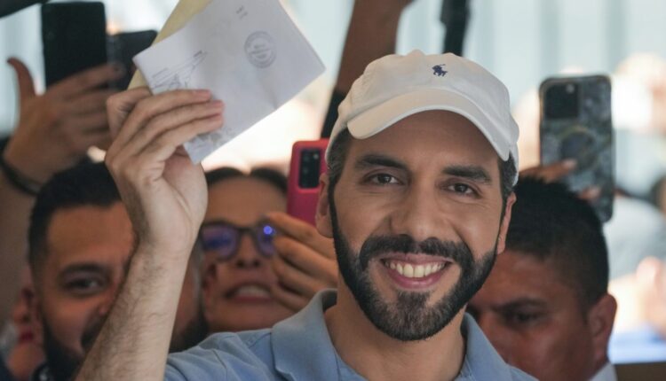El presidente Nayib Bukele de El Salvador se proclamó ganador de las elecciones presidenciales del país