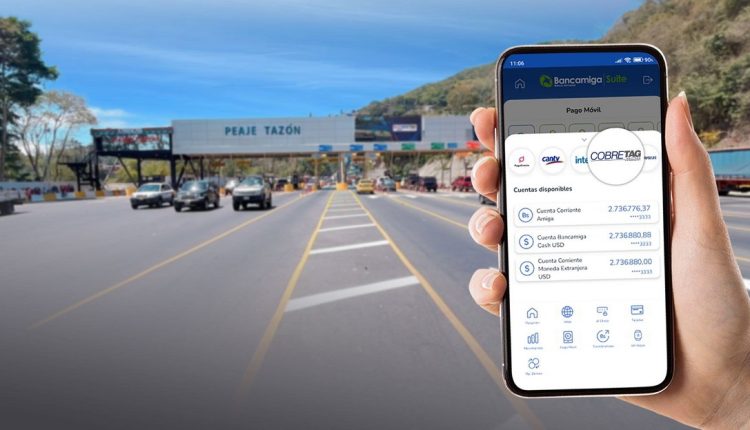 El pago de los  peajes se realiza de manera rápida, fácil y segura a través de Bancamiga en Línea y Bancamiga Suite